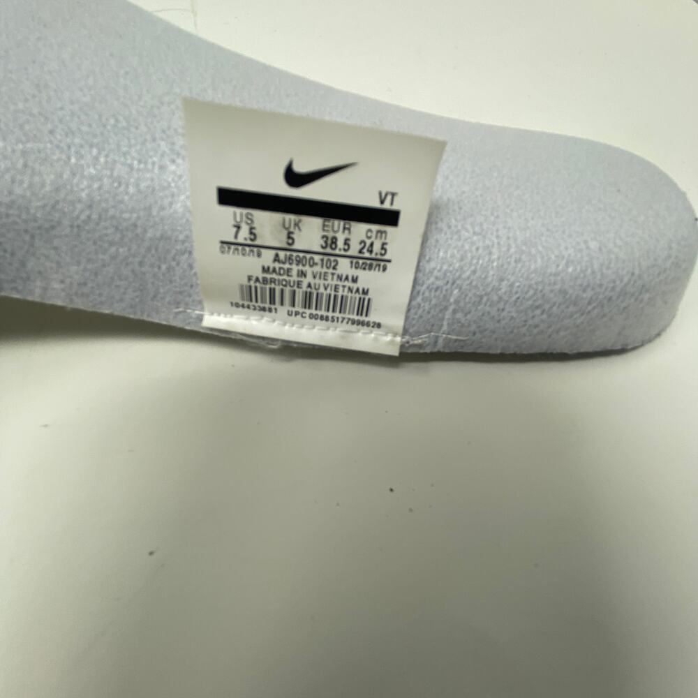 Nike Women's Air Vapormax Flynit 3 Pure Platinum Running Shoes AJ6900-102 Sz 7.5 - Picture 7 of 7